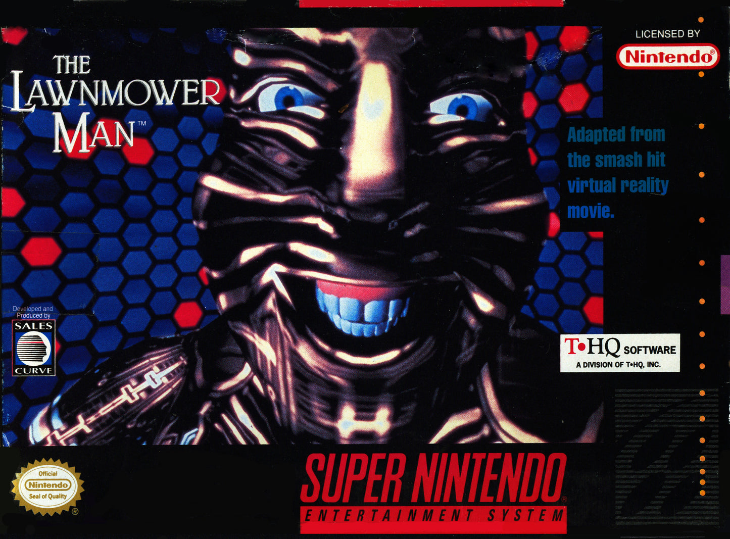 LAWNMOWER MAN - SNES (W/BOX)