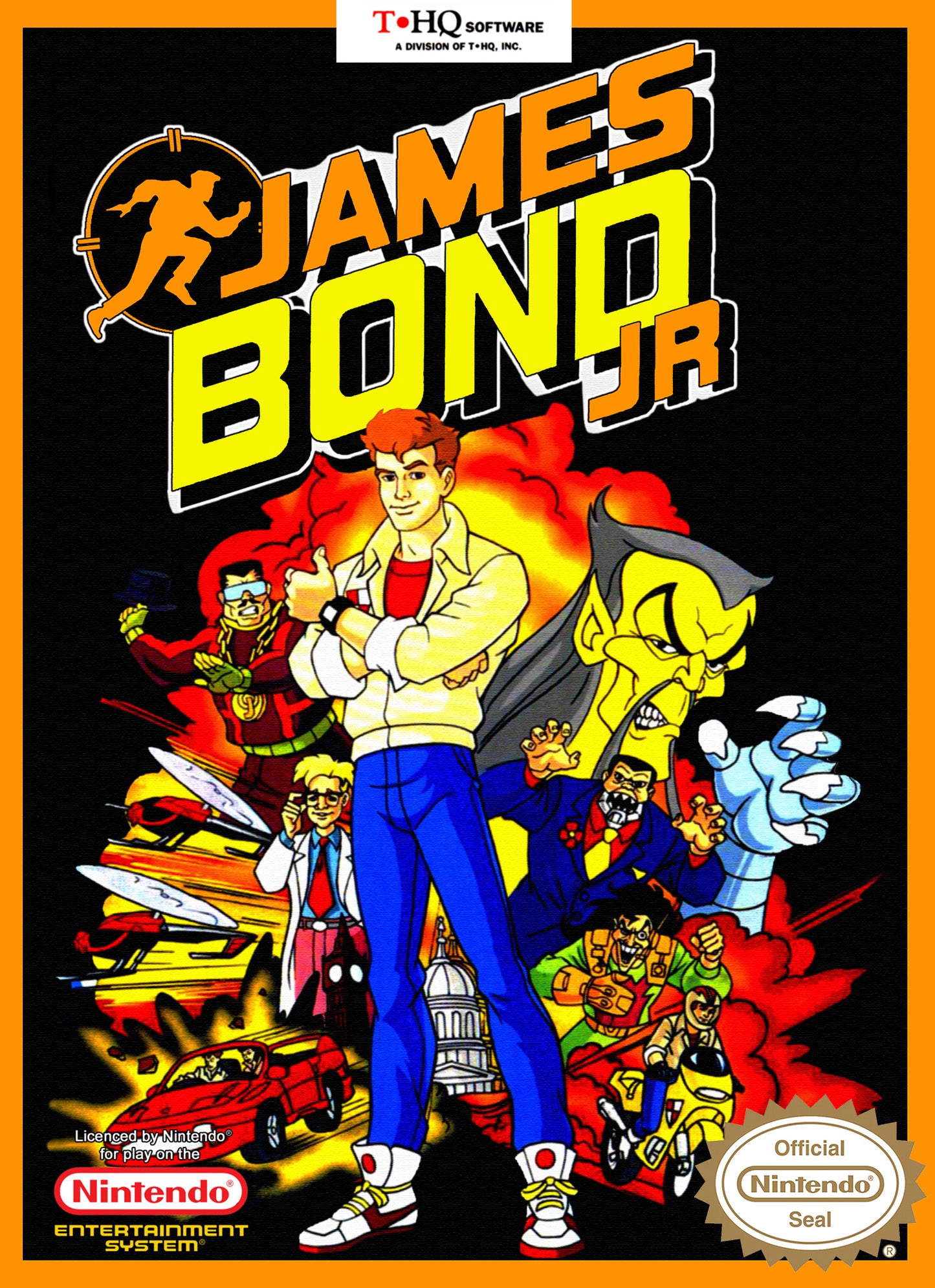 JAMES BOND JR. - NES (W/BOX & MANUAL)