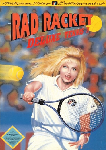 RAD RACKET: DELUXE TENNIS II - NES (W/BOX & MANUAL)