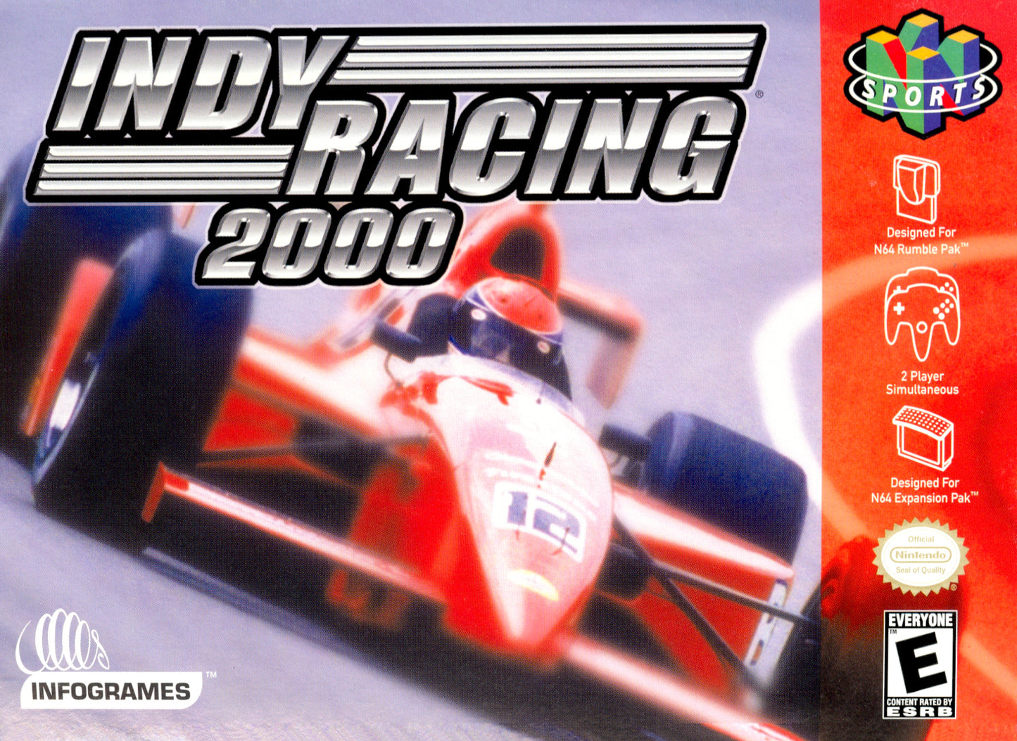 INDY RACING 2000 - N64 (W/BOX & MANUAL)