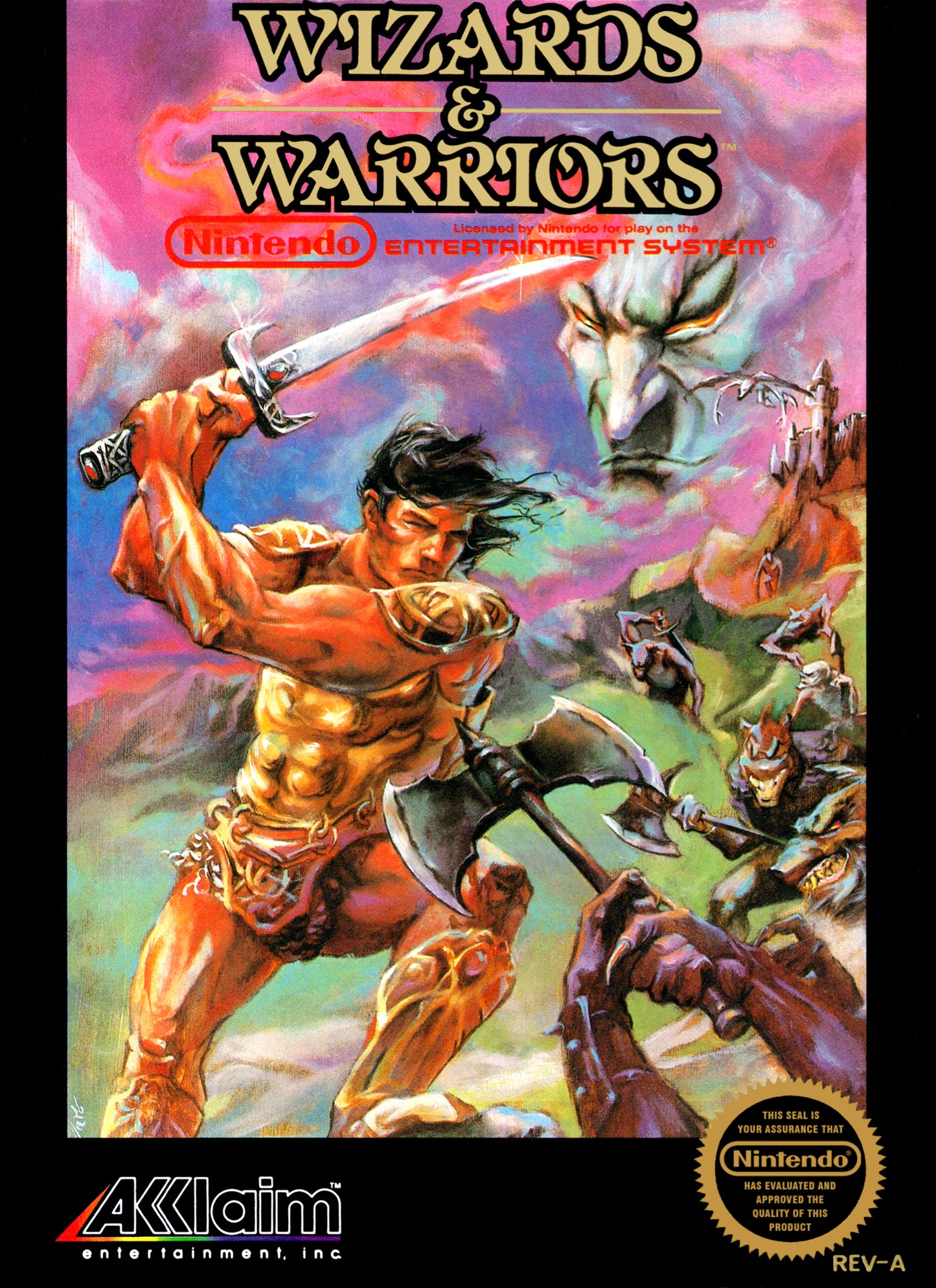 IRON SWORD: WIZARDS & WARRIORS II - NES (W/BOX)