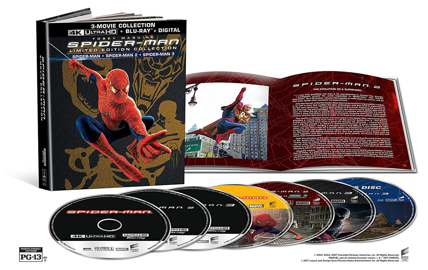 SPIDER-MAN (MOVIE) - BLU-4K-TRILOGY-INC. BLU COPY