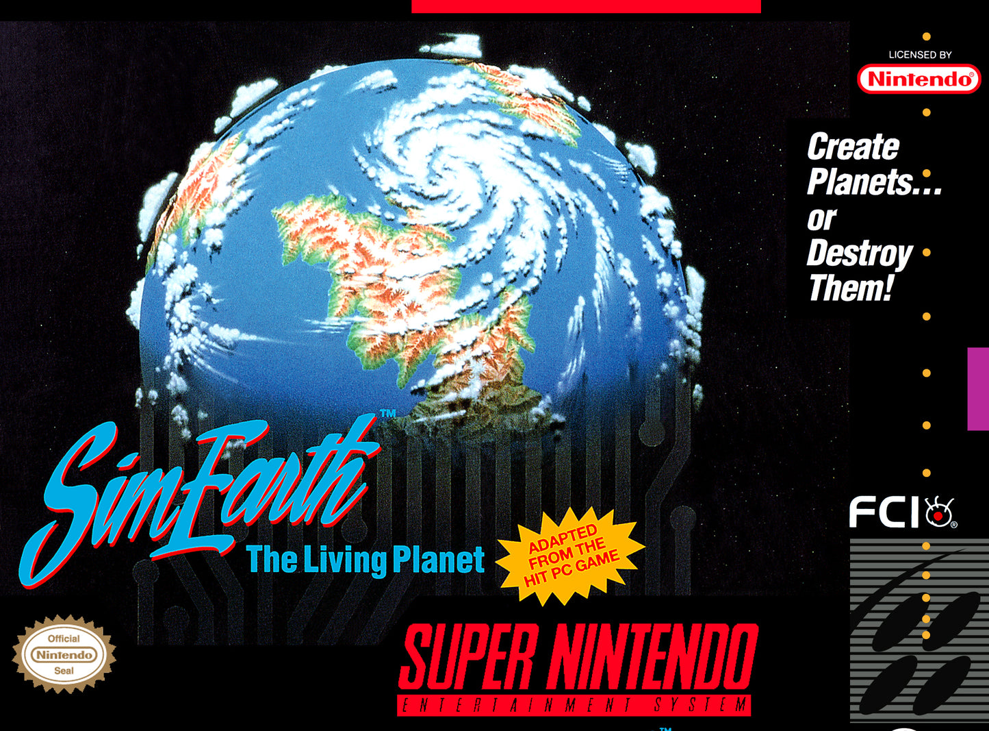 SIMEARTH: THE LIVING PLANET - SNES