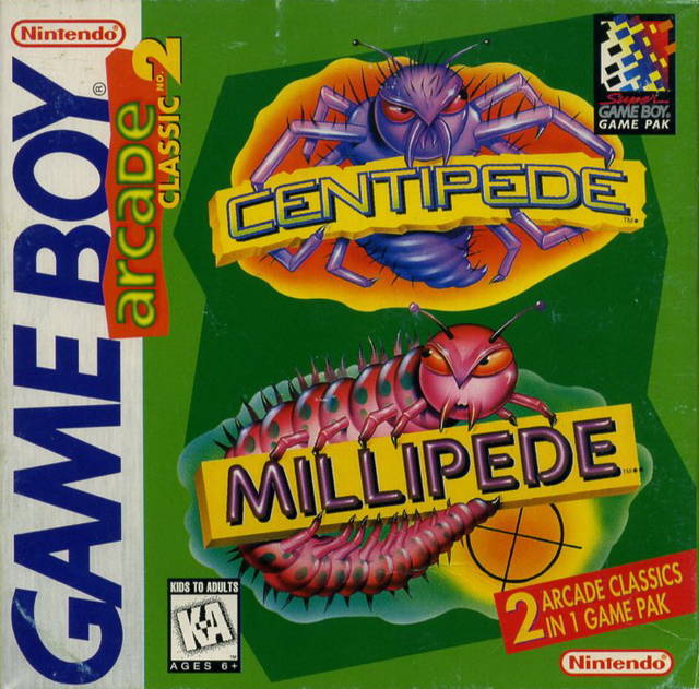 CENTIPEDE/MILLIPEDE: ARCADE CLASSIC 2 - GB1 (CARTRIDGE ONLY)