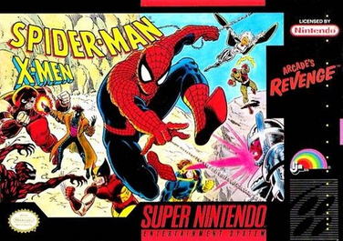 SPIDER-MAN X-MEN: ARCADE'S REVENGE - SNES (W/BOX & MANUAL)