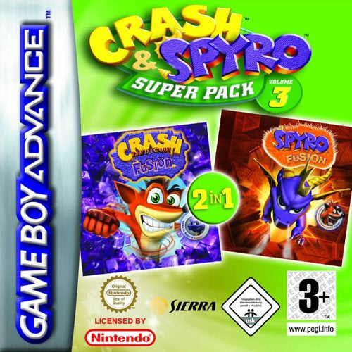 CRASH & SPYRO SUPERPACK: PURPLE & ORANGE - GBA