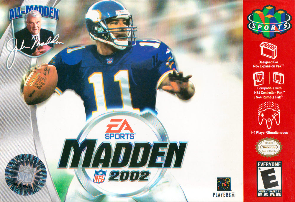 MADDEN NFL 2002 - N64 (W/BOX)