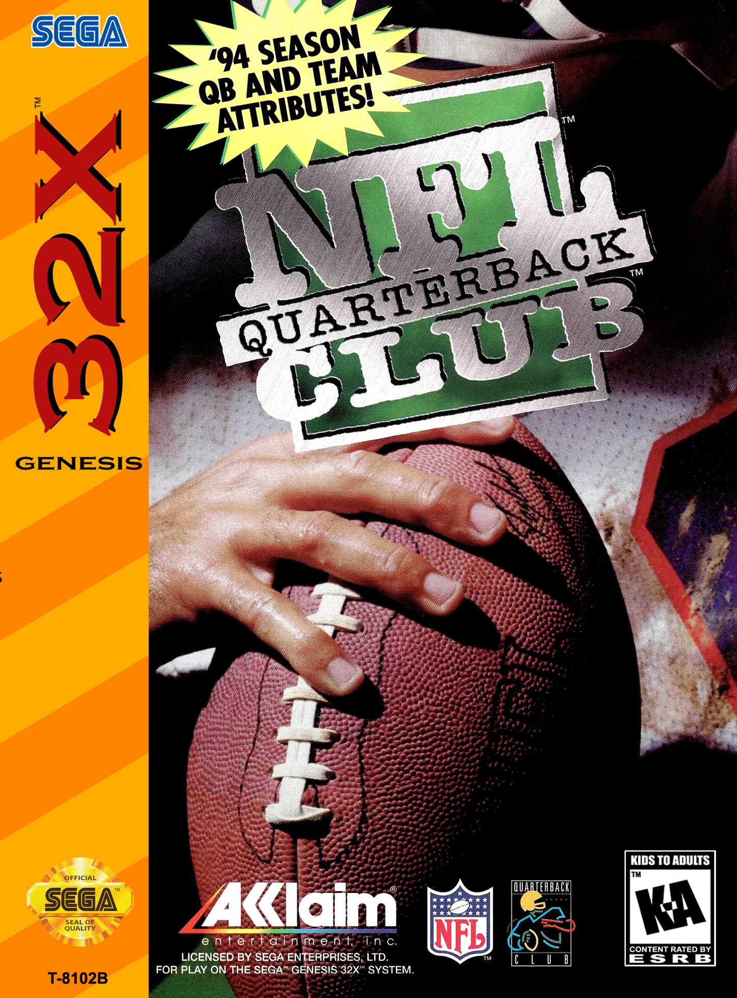 NFL QUARTERBACK CLUB - 32X