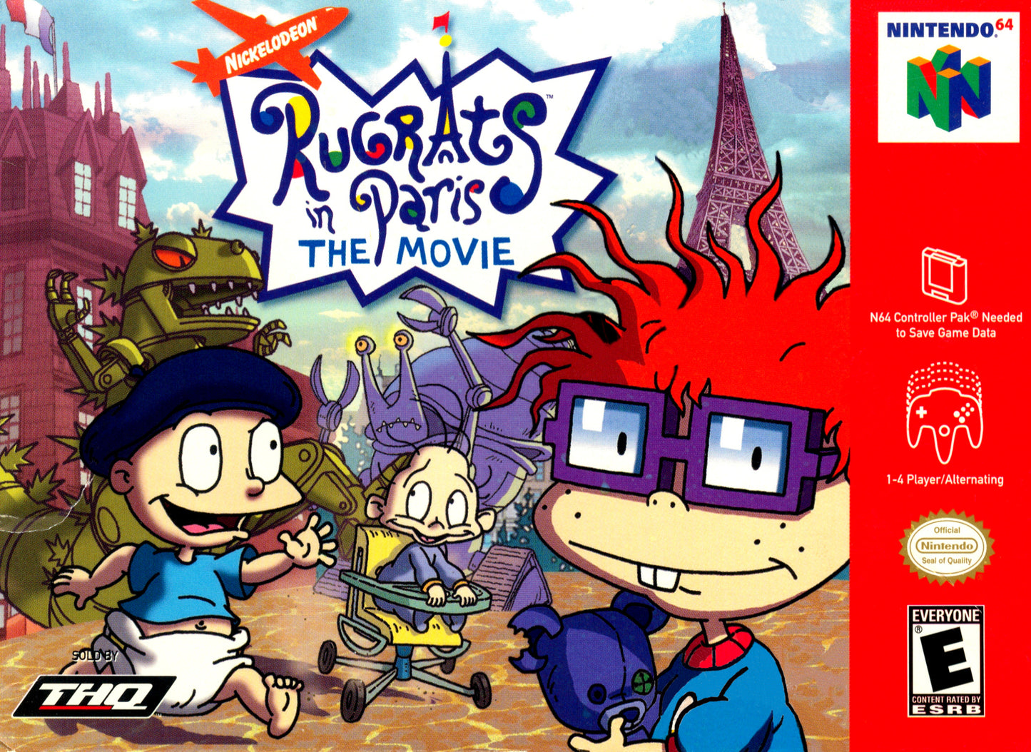 RUGRATS IN PARIS - N64 (W/BOX & MANUAL)