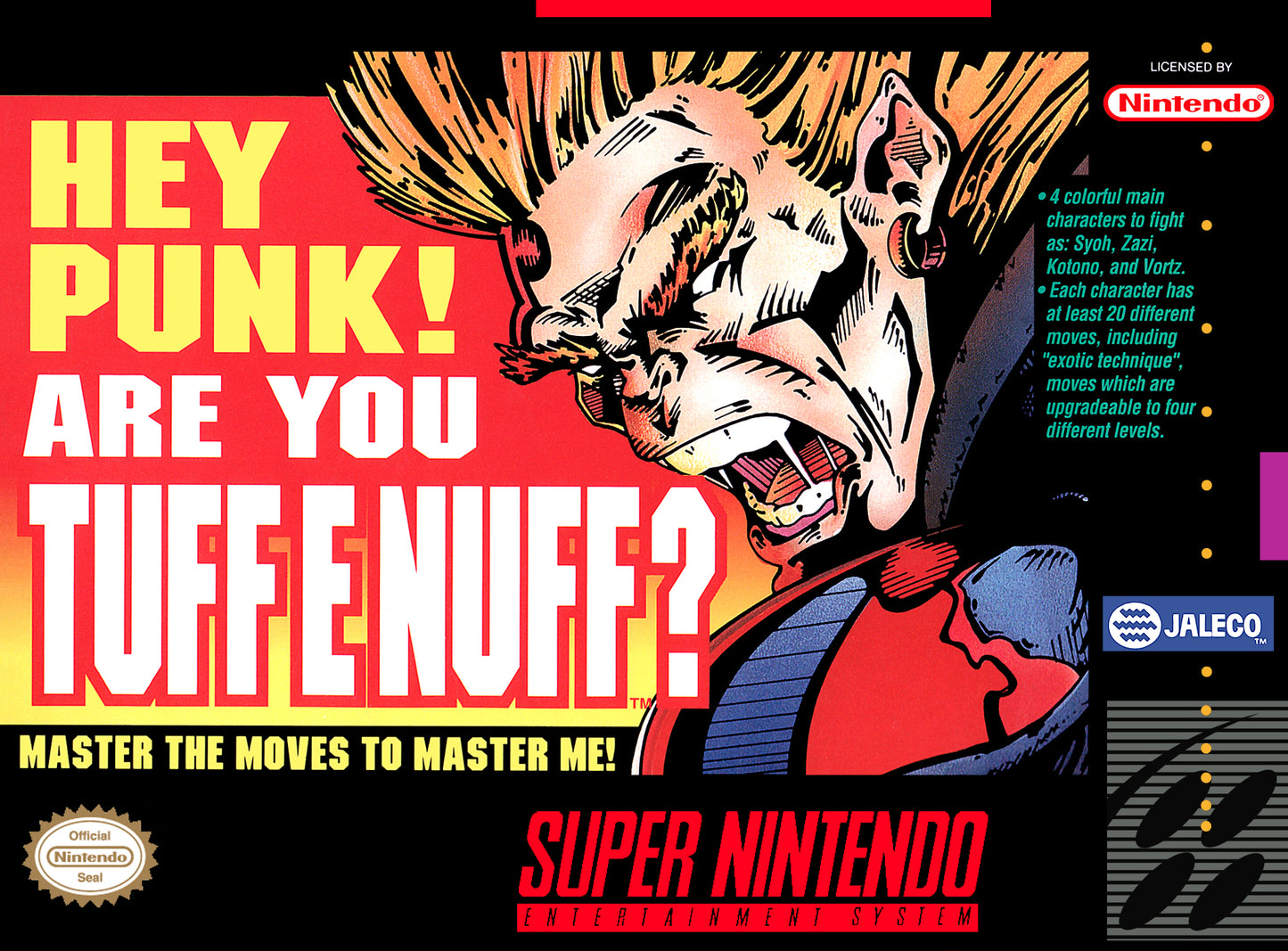 HEY PUNK! ARE YOU TUFF E NUFF? - SNES (W/BOX)