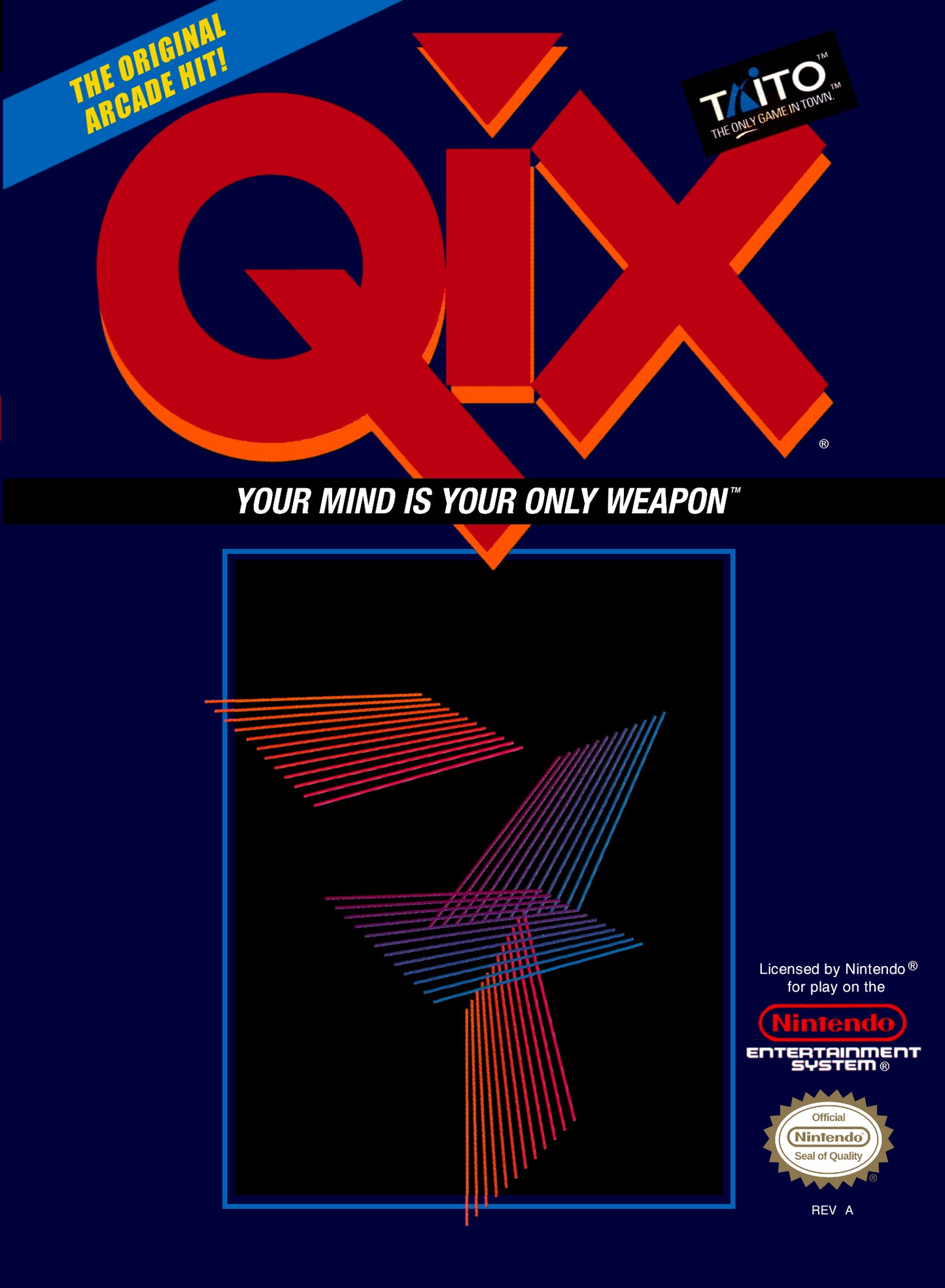 QIX - NES (W/BOX & MANUAL)