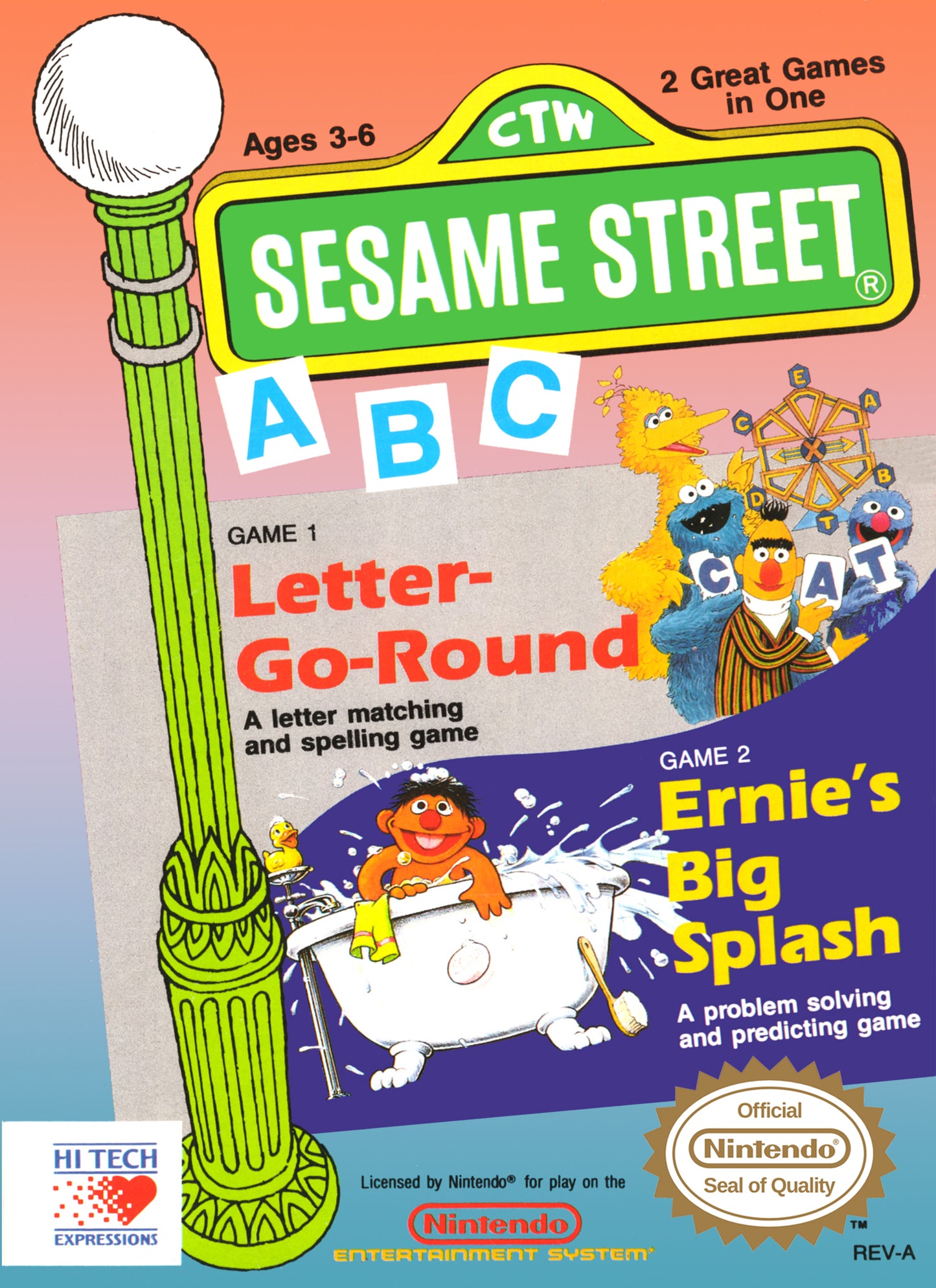 SESAME STREET ABC - NES (W/BOX)