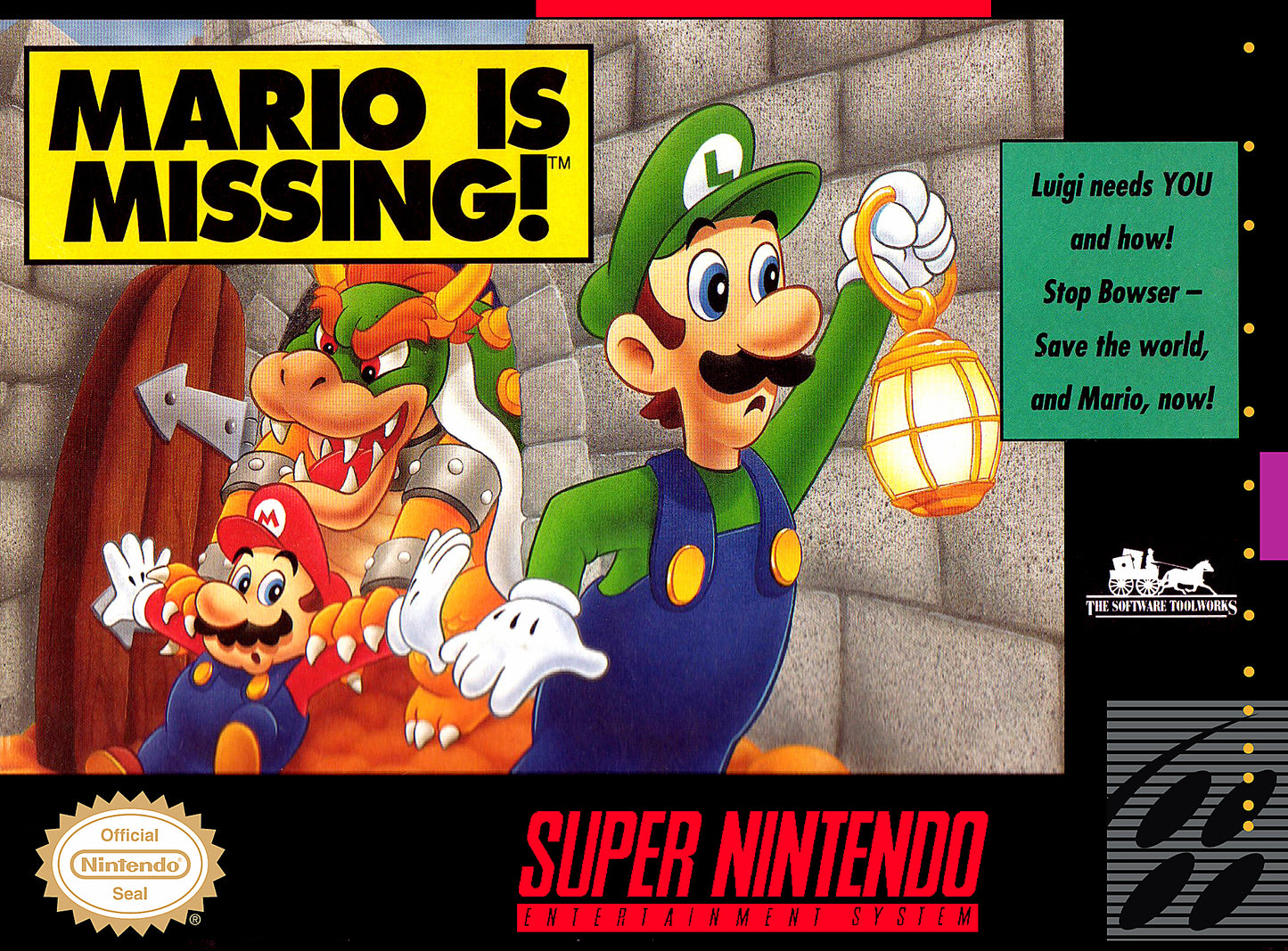 MARIO IS MISSING - SNES (W/BOX)