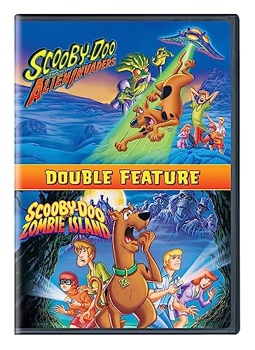 SCOOBY-DOO- DOUBLE FEATURE - DVD-ALIEN INVADERS/ON ZOMBIE ISLAND