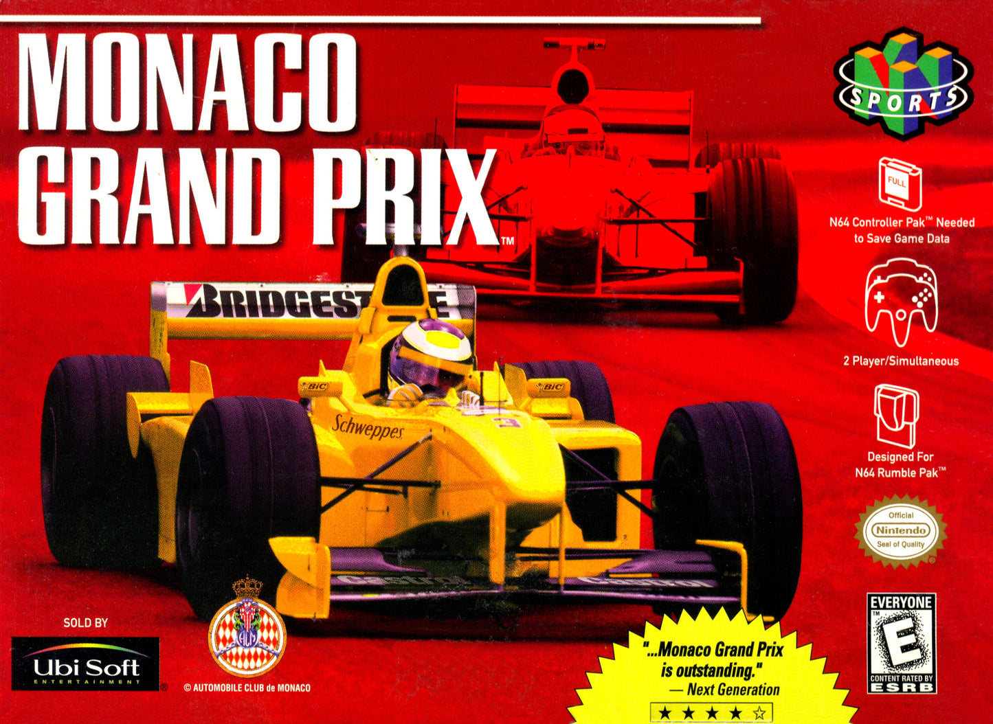 MONACO GRAND PRIX - N64 (W/BOX)