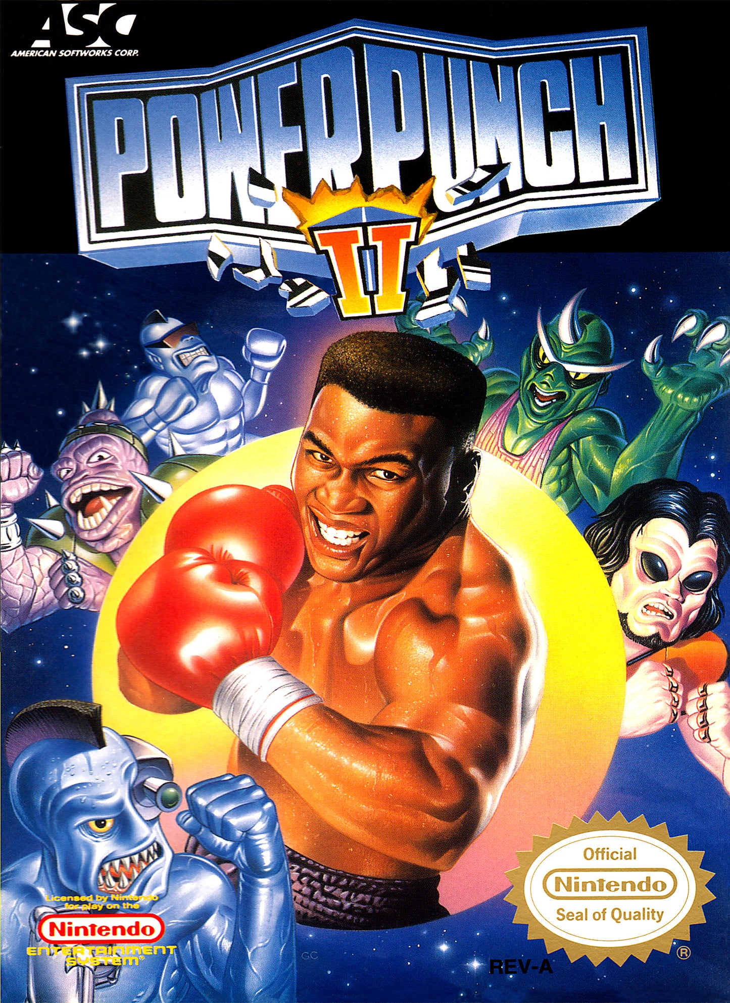 POWER PUNCH II - NES (W/BOX & MANUAL)