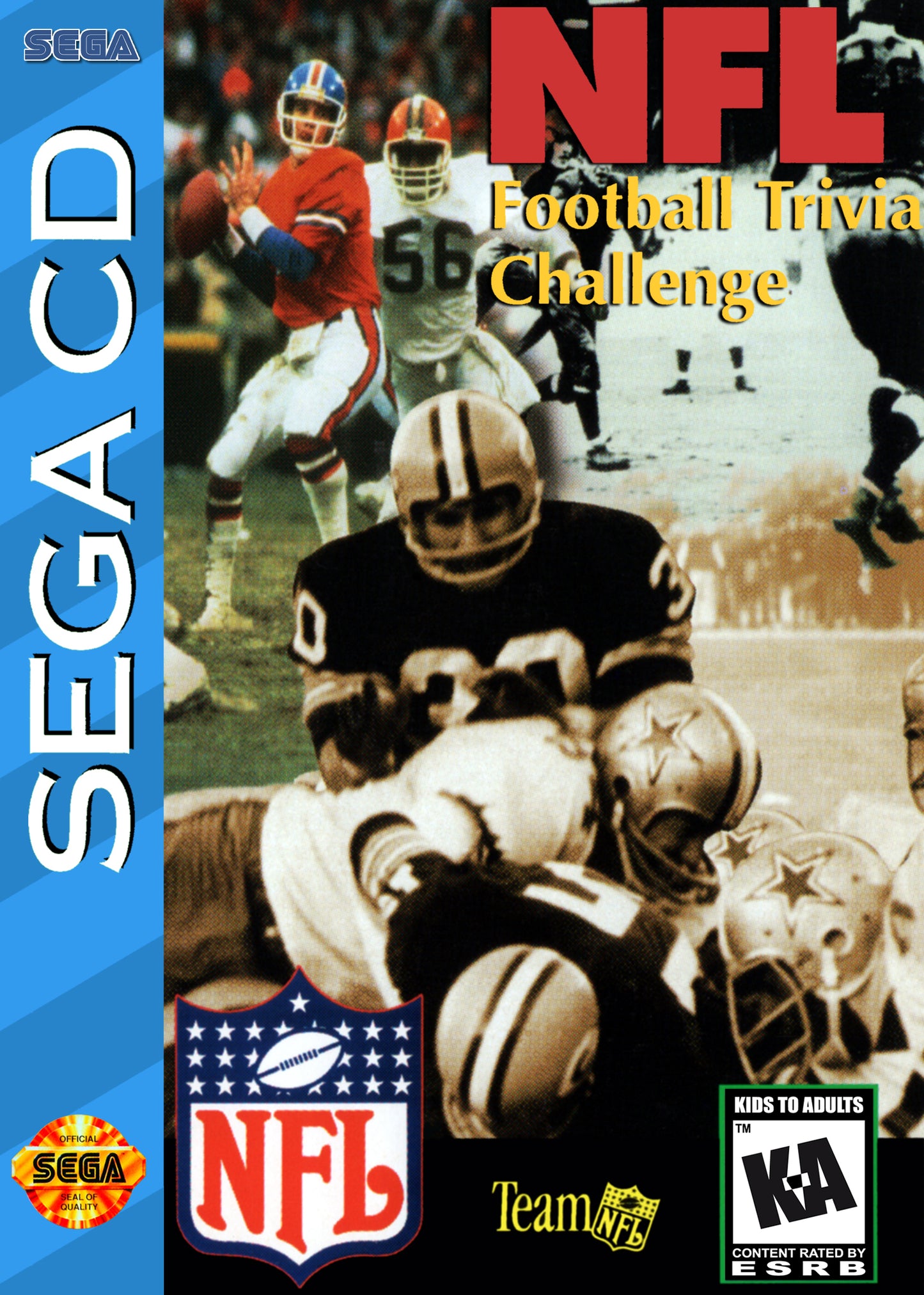 NFL FOOTBALL TRIVIA CHALLENGE - SEGACD