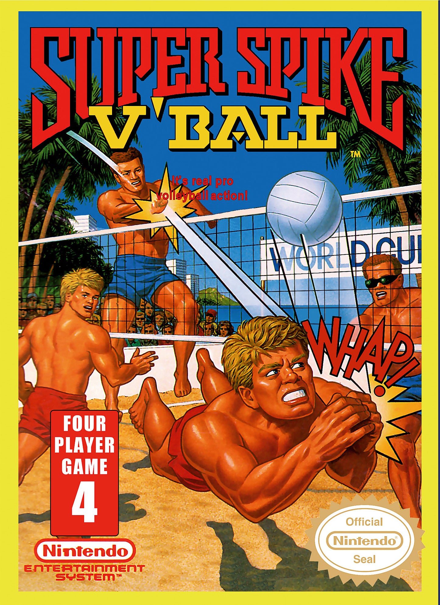 SUPER SPIKE V'BALL - NES (W/BOX & MANUAL)