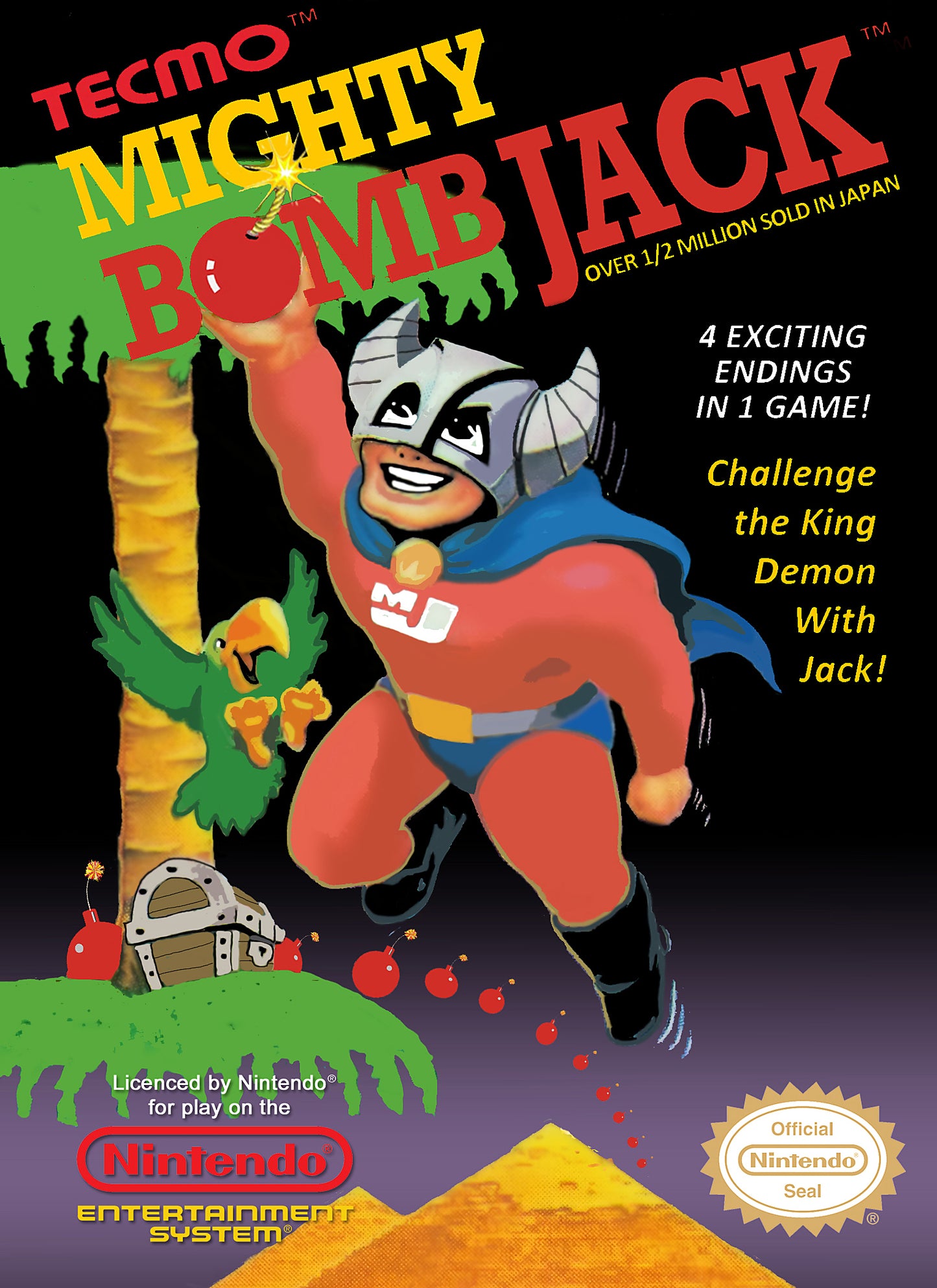 MIGHTY BOMB JACK - NES (W/BOX & MANUAL)