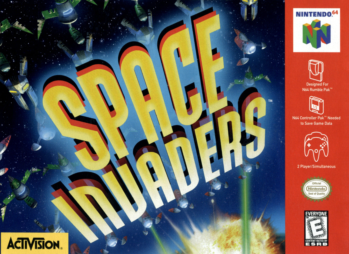 SPACE INVADERS - N64 (W/BOX)