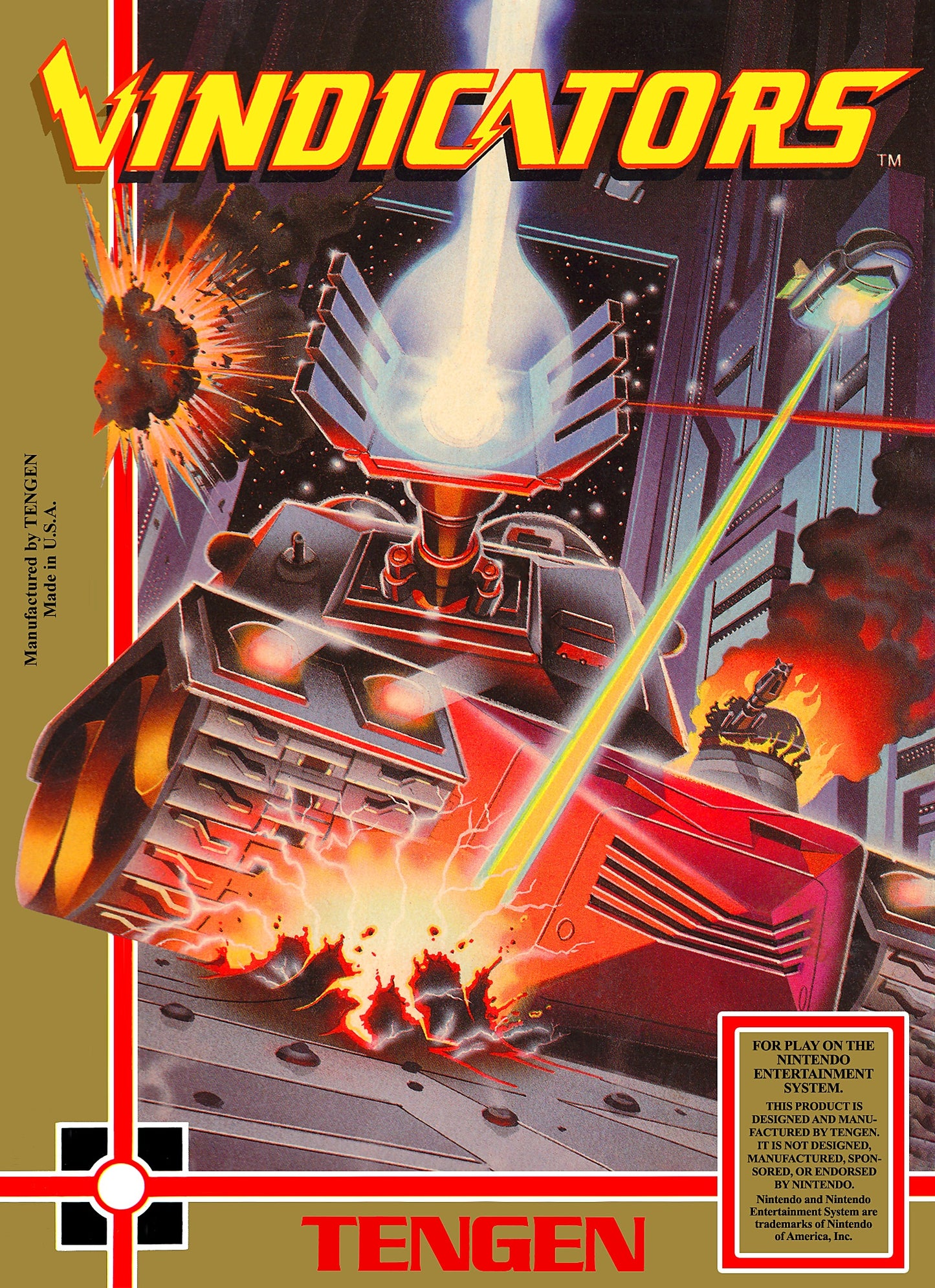 VINDICATORS - NES (W/BOX & MANUAL)