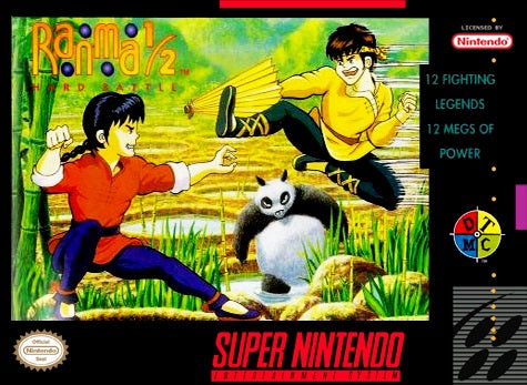 RANMA 1/2 HARD BATTLE - SNES (W/BOX)