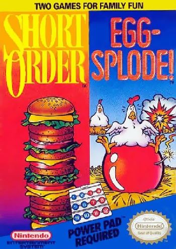 SHORT ORDER/EGGSPLODE - NES