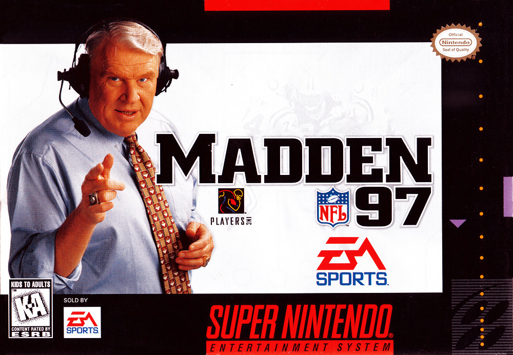 MADDEN NFL 97 - SNES (W/BOX & MANUAL)