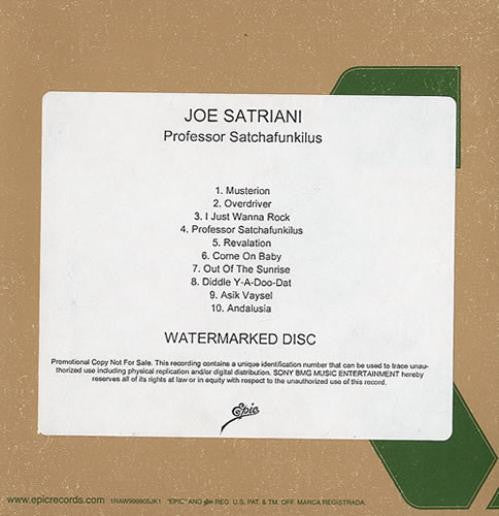 SATRIANI, JOE - PROFESSOR SATCHAFUNKILUS... (W/DVD)