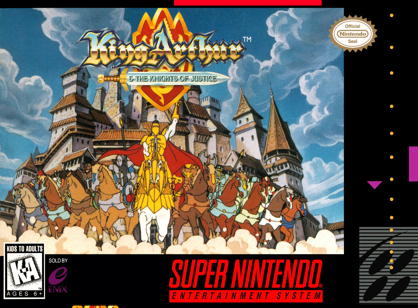 KING ARTHUR & THE KNIGHTS OF JUSTICE - SNES (W/BOX)