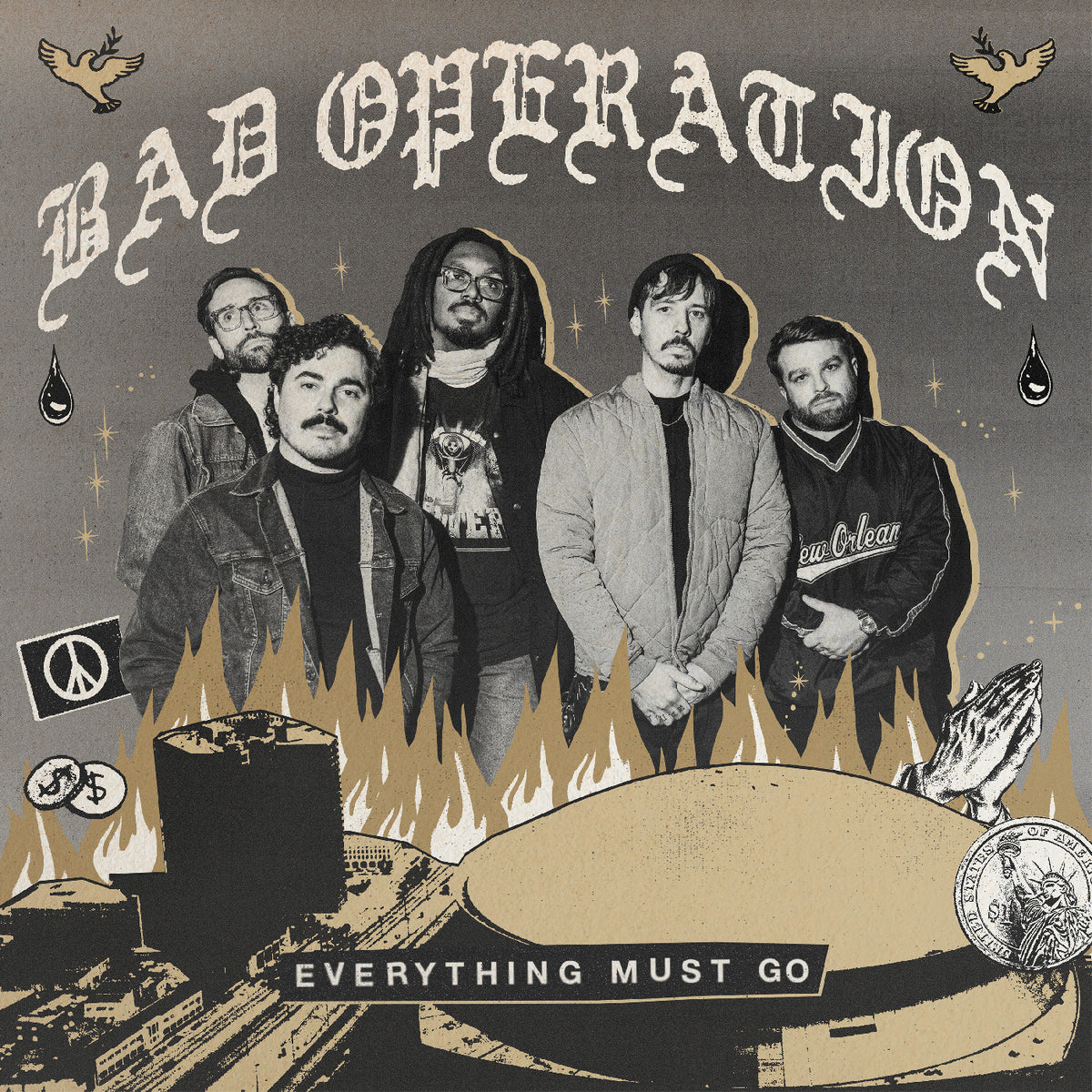 BAD OPERATION - EVERYTHING MUST GO (GOLD VINYL)