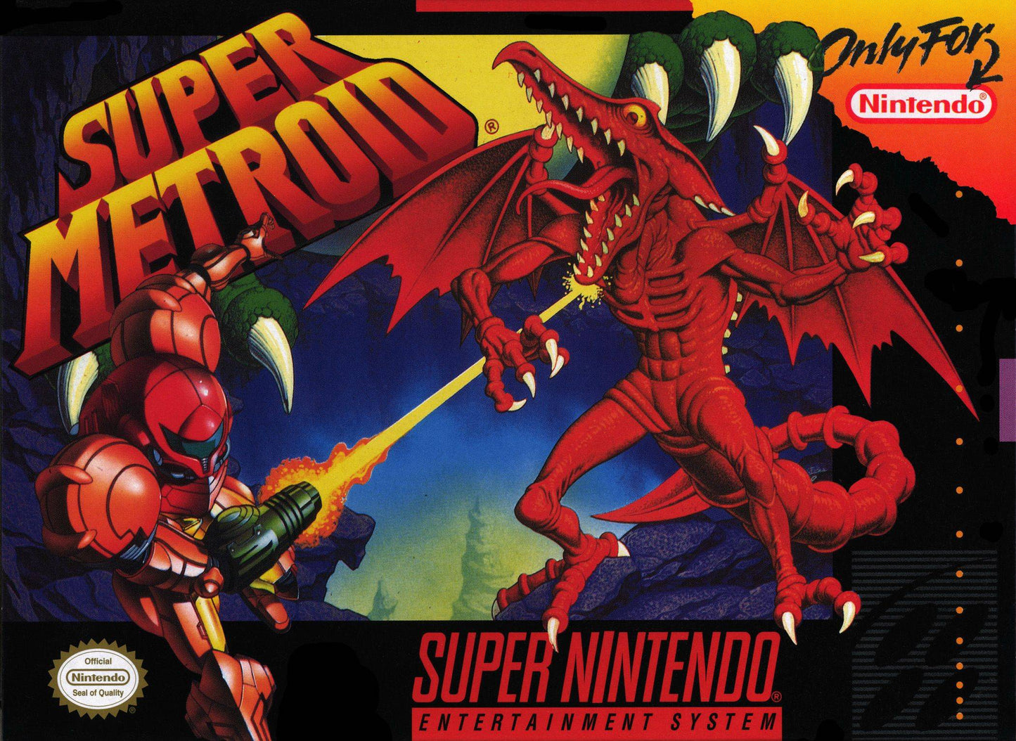 SUPER METROID - SNES (W/BOX & MANUAL)