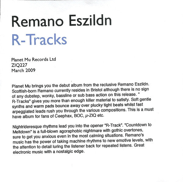 REMANO, ESZILDN - R-TRACKS