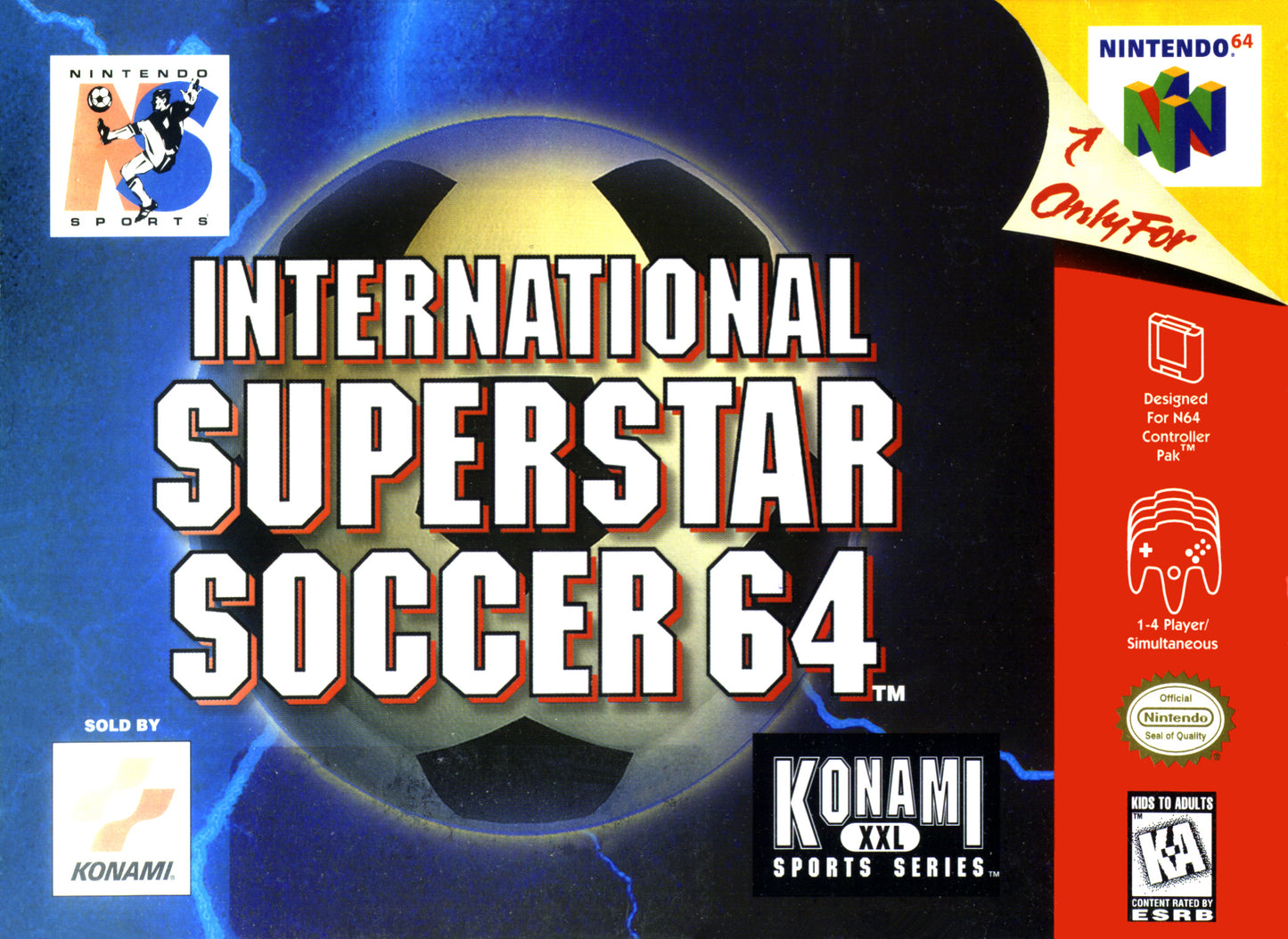 INTERNATIONAL SUPERSTAR SOCCER 64 - N64 (W/BOX & MANUAL)