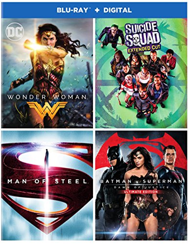 WONDER WOMAN/SUICIDE SQUAD/MAN OF STEEL/ - BLU-DC 4 MOVIE COLLECTION