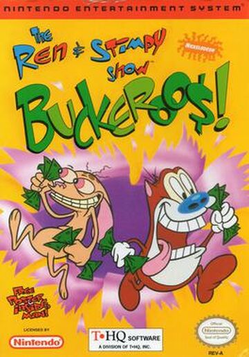 REN & STIMPY SHOW: BUCKEROOS - NES (W/BOX & MANUAL)