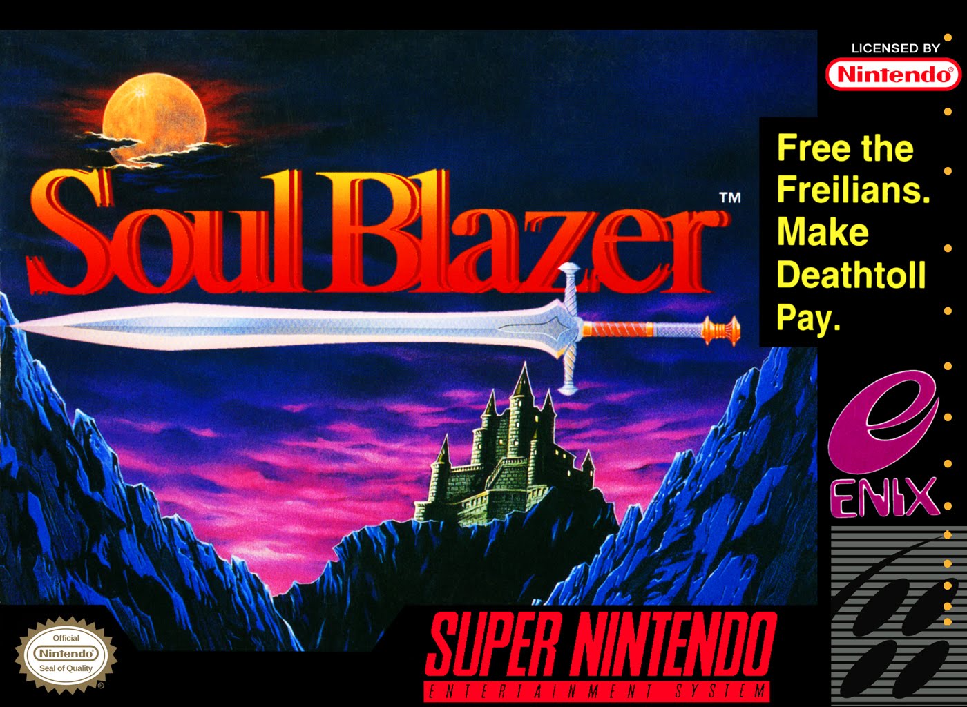 SOUL BLAZER - SNES (W/BOX & MANUAL)