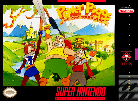 POWER PIGGS OF THE DARK AGE - SNES