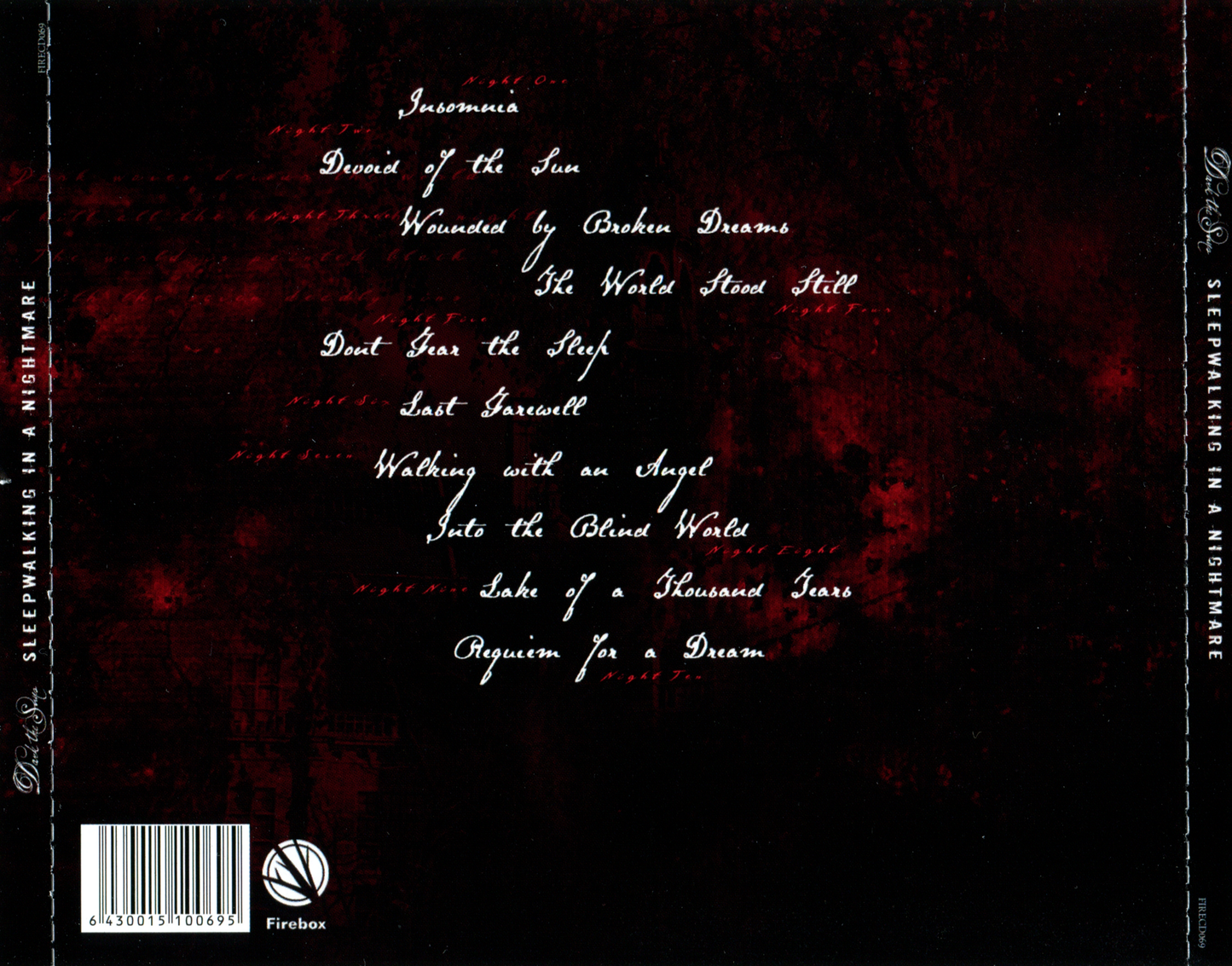 DARK THE SUNS - SLEEPWALKING IN A NIGHTMARE