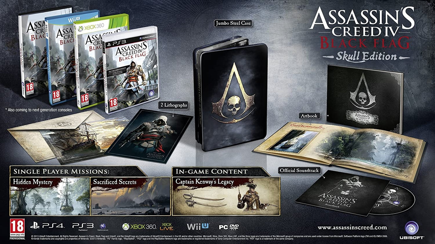 ASSASSIN'S CREED IV: BLACK (W/BOX & STAT - PS3