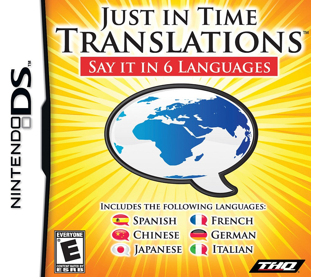 JUST IN TIME: TRANSLATIONS - DS