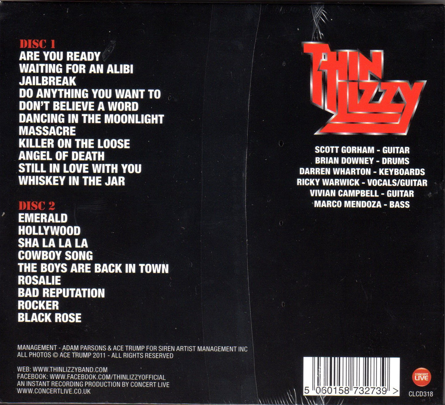THIN LIZZY - LIVE IN LONDON 2011