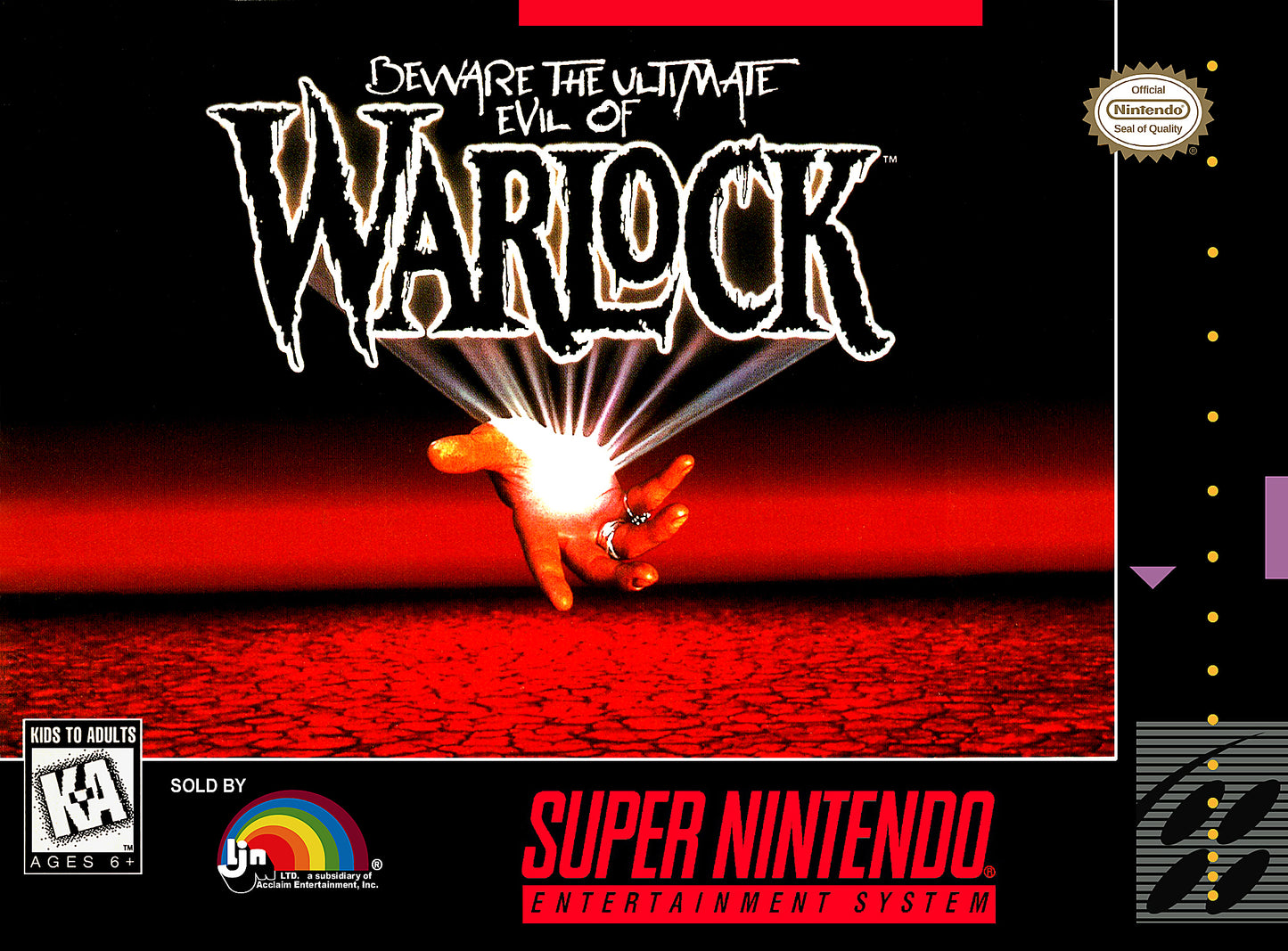 WARLOCK - SNES (W/BOX)