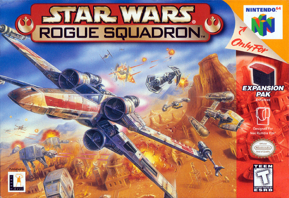 STAR WARS: ROGUE SQUADRON - N64 (W/BOX & MANUAL)