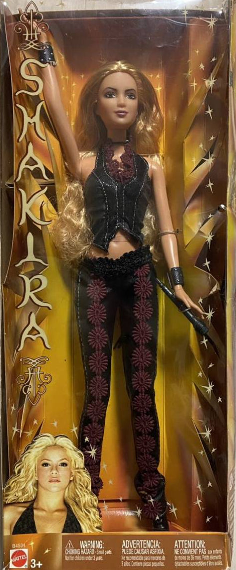 BARBIE: SHAKIRA (BLACK LEATHER OUTFIT) - MATTEL-2002