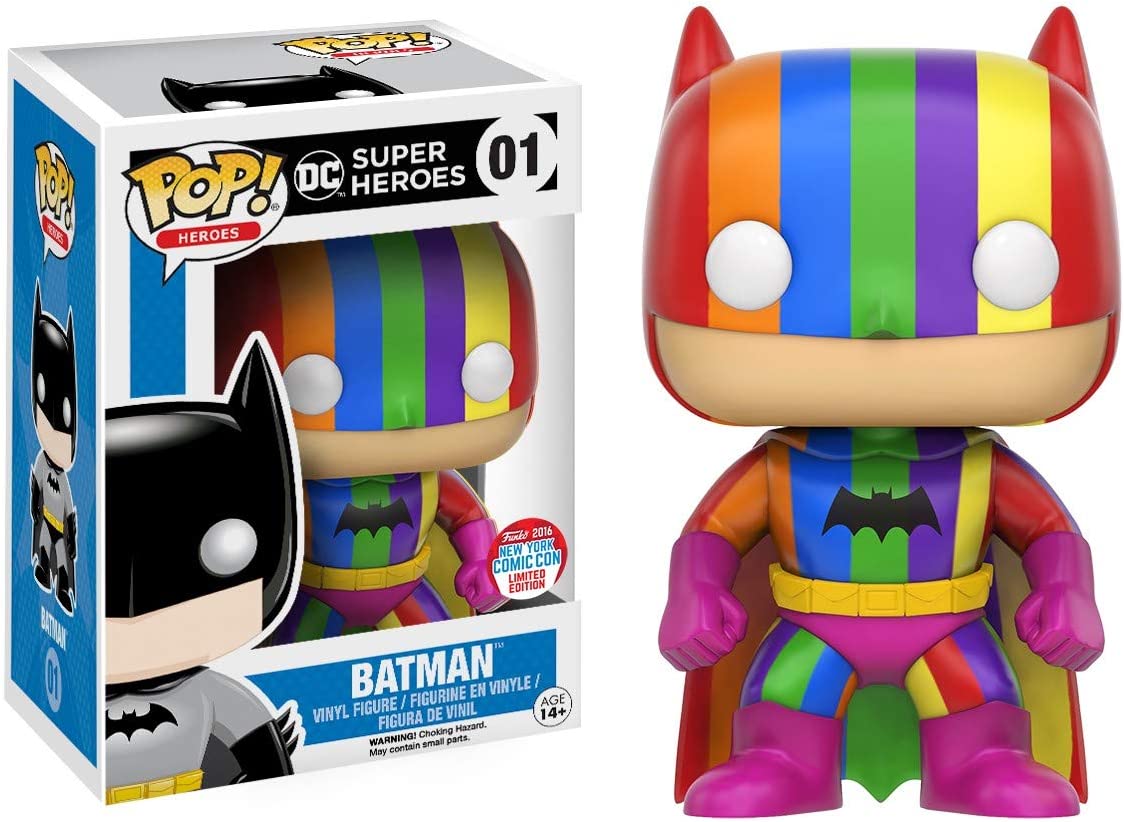 DC SUPERHEROES: BATMAN (RAINBOW) #01 - FUNKO POP!-2016 NEW YORK CON