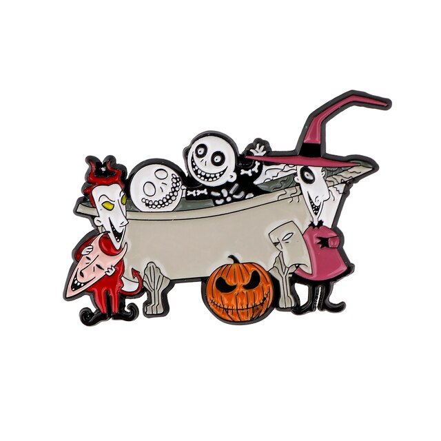 NIGHTMARE BEFORE CHRISTMAS: LOCK, SHOCK & BARREL (ENAMEL) - PIN