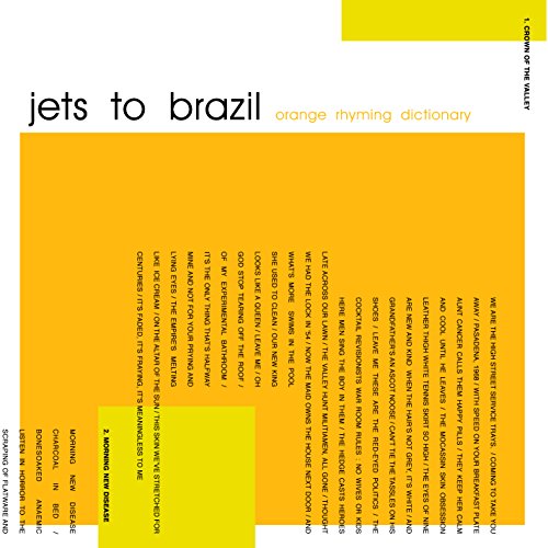 JETS TO BRAZIL - ORANGE RHYMING DICTIONARY (VINYL)