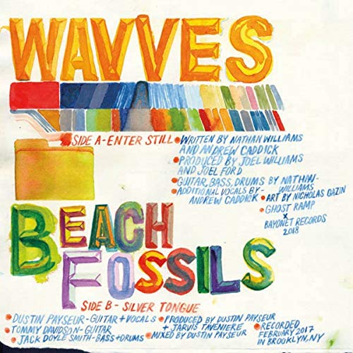 WAVVES X BEACH FOSSILS - ENTER STILL B/W SILVER TONGUE (TRANSLUCENT RED VINYL)