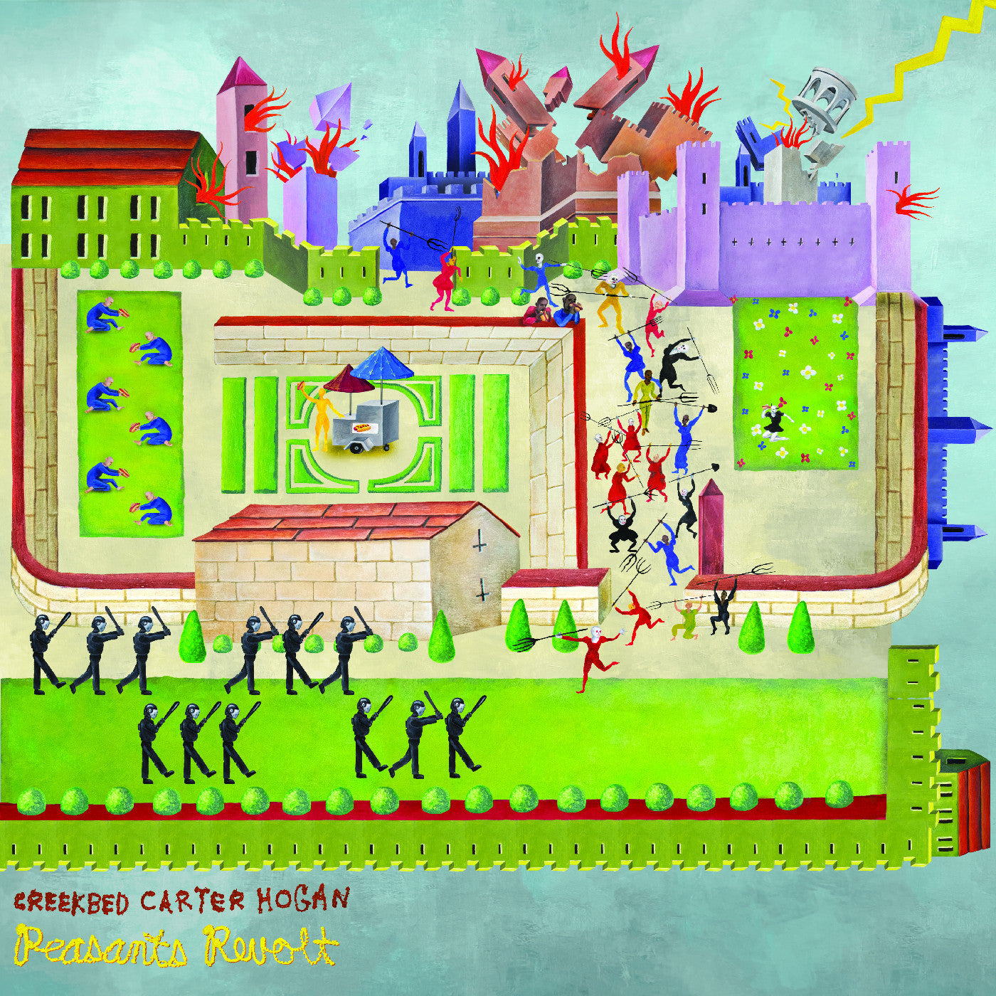 HOGAN, CREEKBED CARTER - PEASANTS REVOLT (INDIE EXCLUSIVE, LIME GREEN VINYL)